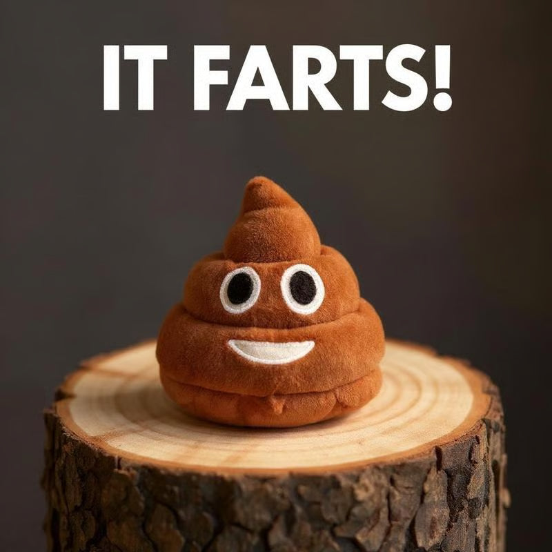 🎁Christmas Promotion💥Funny Talking Poop Plush Toy – Makes Fart Sounds!