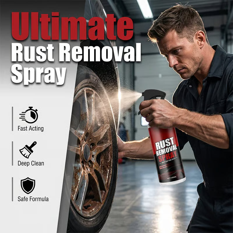 🔥Last Day 49% OFF🚗Wheel Rust Remover and Cleaner Spray🧽