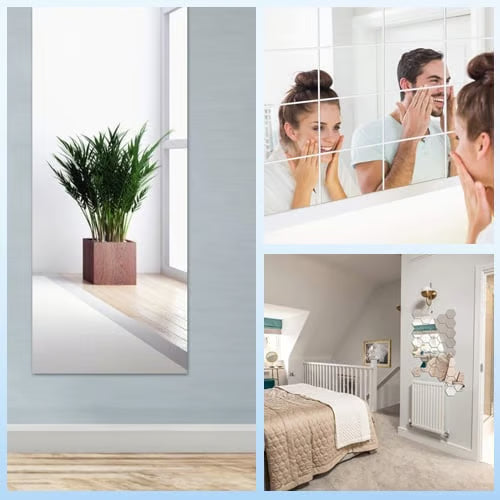 Peel and Stick Mirror Wall Tiles