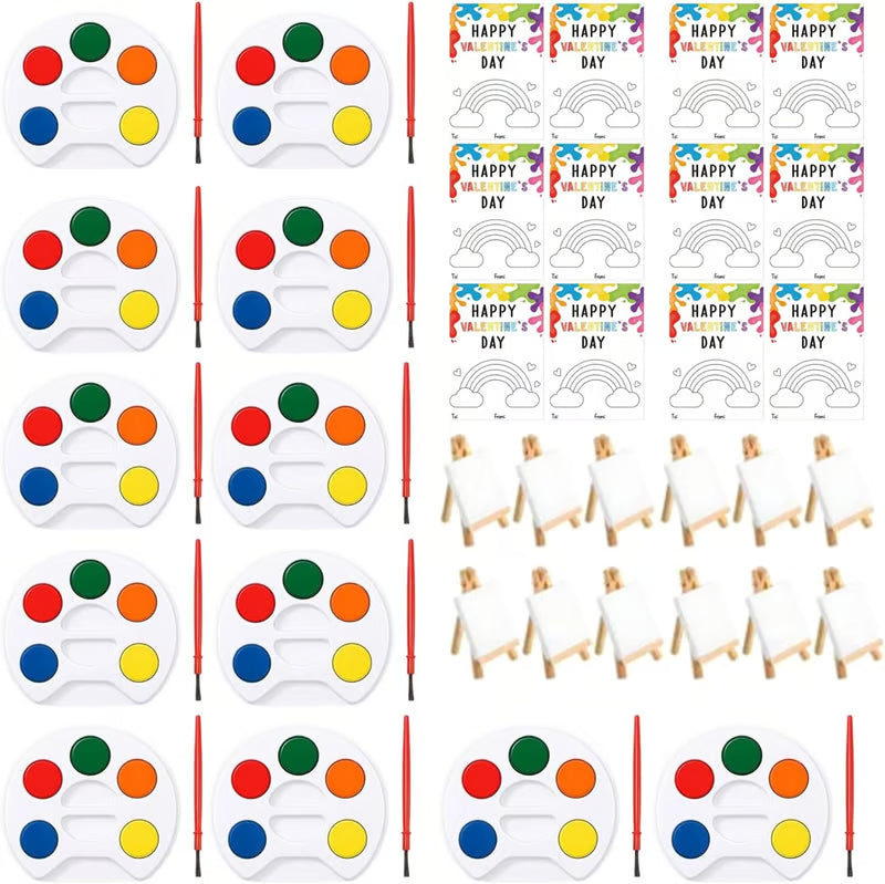 Mini Watercolor Paint Sets For Valentines Day Gifts