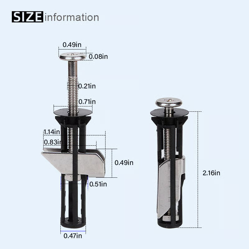 ✨ Universal Toilet Seat Bolt Kit - Quick Release & Easy Install