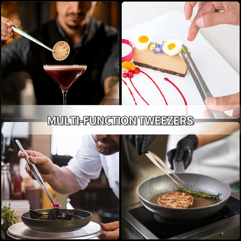 Non-Slip Kitchen Tweezers - 2 PCS