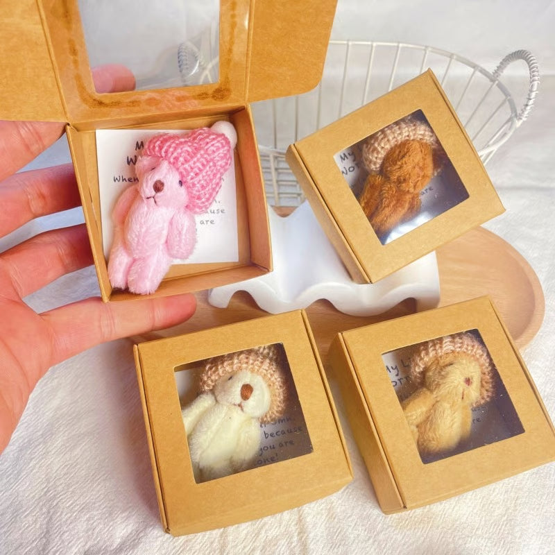 🎁Handmade Mini Plush Teddy Bear in Box