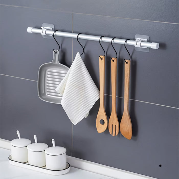 🔥Nail-Free Adjustable Curtain Rod Holders (Set of 2)
