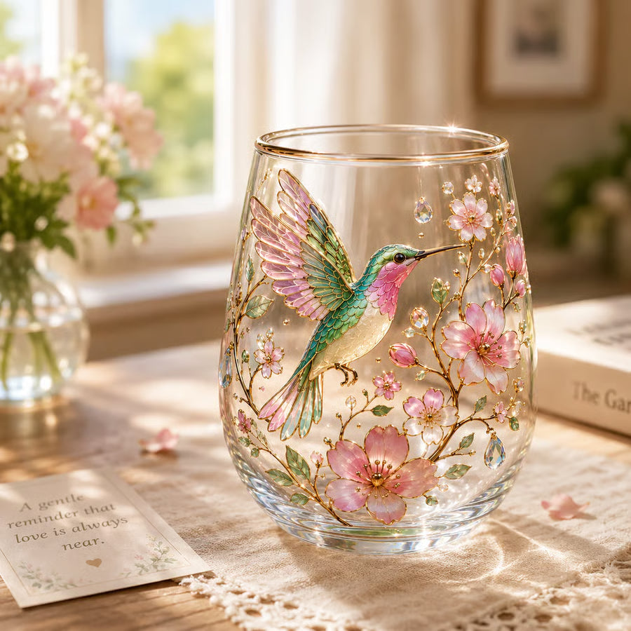🌸🌿 Limited Edition 2026 Garden Morning Bliss Glass Tea Cup☀️☕