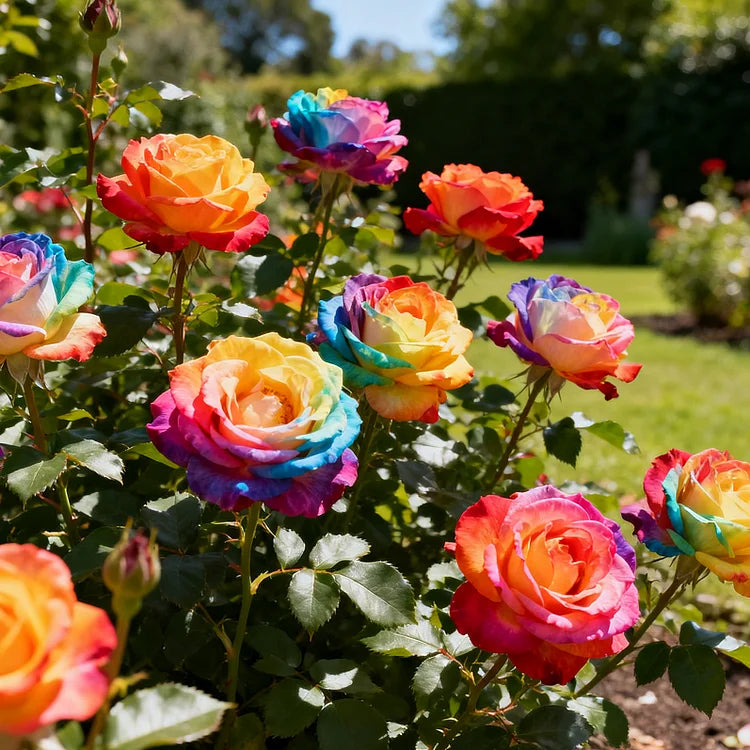 🌹Rare Heirloom Rainbow Rose Seeds