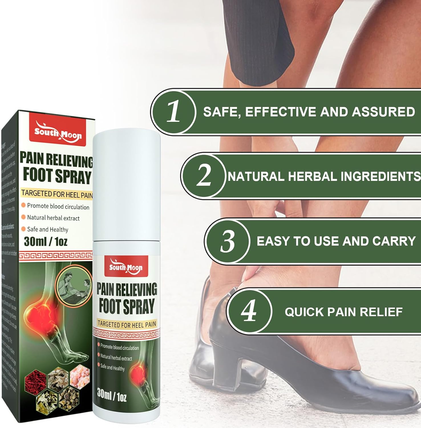 HOT PRODUCT | LOW STOCK  ReliefSpray™ Foot & Joint Pain Relieving Spray - (Buy 1 Get 1 Free🔥🔥)