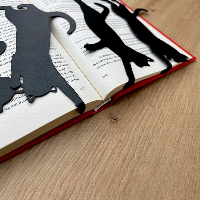 🏆Flash Sale⚡ 50K+ SOLD! 🔥😹5Pcs Metal Cat bookmark