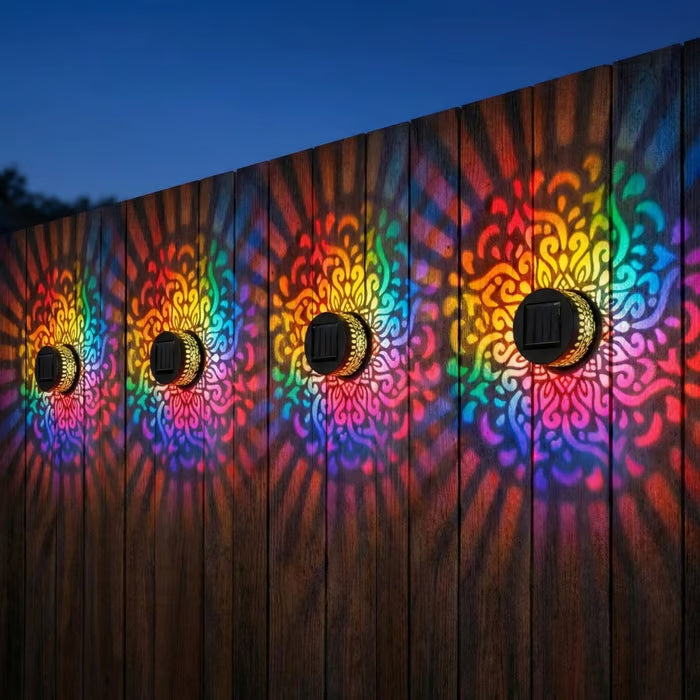 Seven-Color Changing Solar Mandala Projection Wall Light