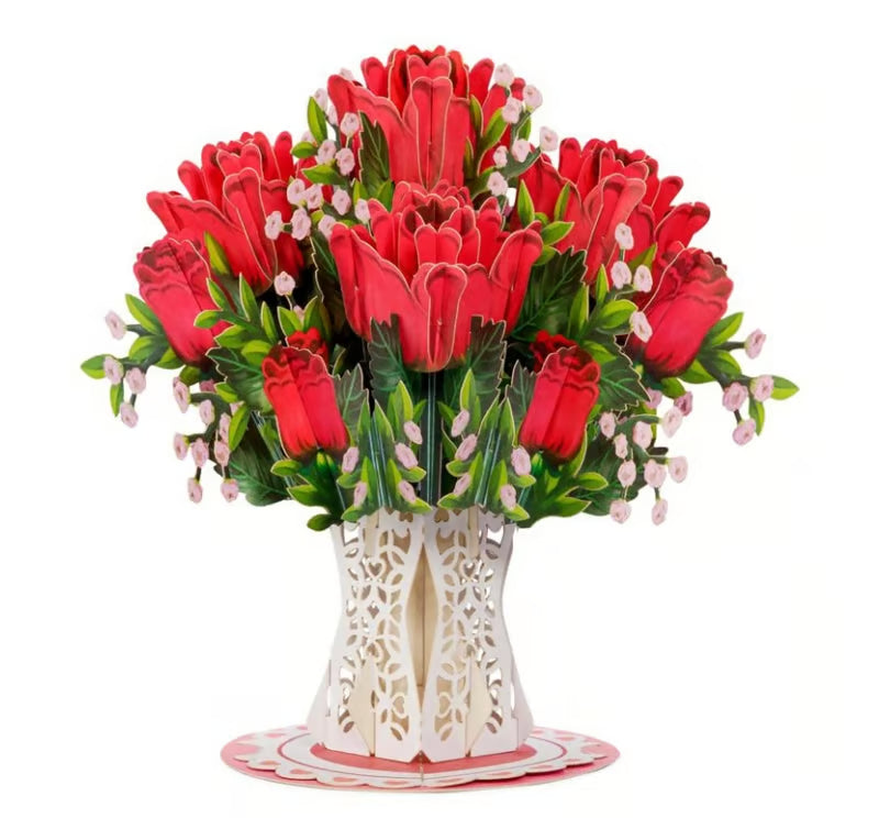 🏆35K+ SOLD! 🌼 Forever-Blooming 3D Flower Pop-Up Card– Personalized Love Message & Everlasting Bloom 🎁