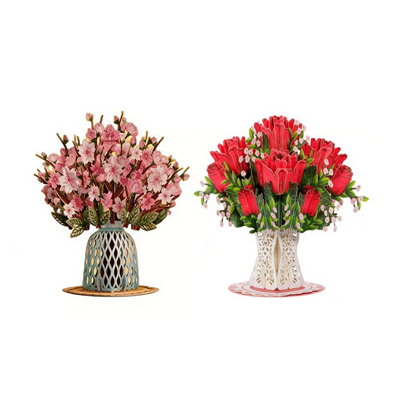 🏆35K+ SOLD! 🌼 Forever-Blooming 3D Flower Pop-Up Card– Personalized Love Message & Everlasting Bloom 🎁