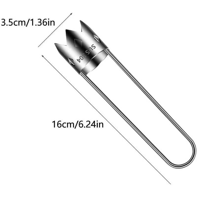2 Pcs Fruit and Vegetable Corer Tool, Red Bell Pepper Seed Corer, Stainless Steel Fruite Corer