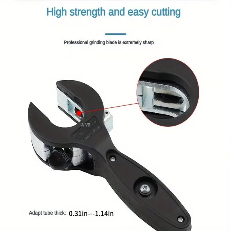 Ratchet-type Pipe Cutter, One-hand Fast Pipe Cutting Tool, for Cutting 5/16-1-1/8 inch Stainless Steel Copper Aluminium