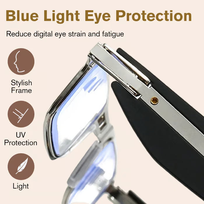 Anti-Blue Light Foldable Portable Reading Glasses  (Buy 1 Get 1 Free )