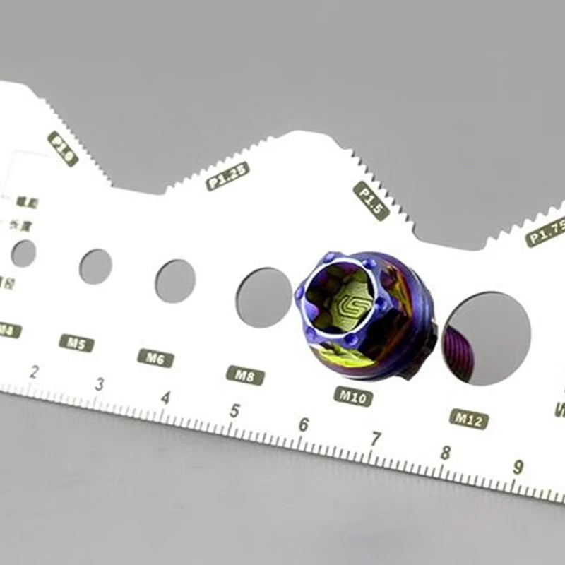 💥Stainless Steel Double-Sided Bolt Gauge Card