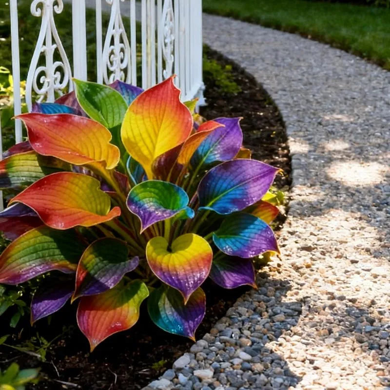 💫2026 Trending Now 🍃 Color Symphony Hostas – Rare Multicolor Perennial for Shaded Gardens & Yards (Non-GMO, Zones 2-11 Grown)