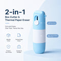 2-in-1 Box Cutter & Thermal Paper Eraser