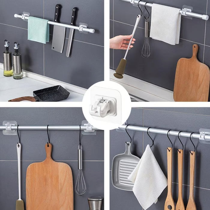 🔥Nail-Free Adjustable Curtain Rod Holders (Set of 2)