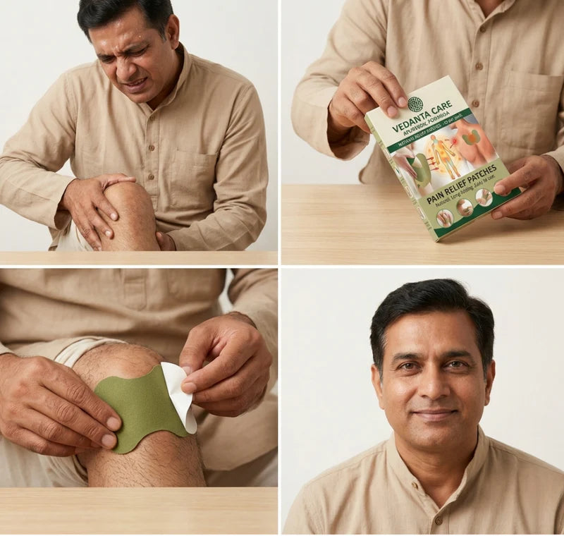 Herbal   Pain   Relief   Patch-   Pack   of   10   -   Fast   relief   ayurvedic   formula   for   swelling,   Inflammation,   stiffness   relief