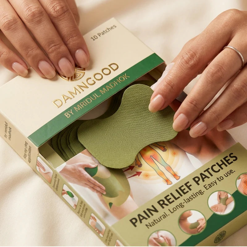 Herbal   Pain   Relief   Patch-   Pack   of   10   -   Fast   relief   ayurvedic   formula   for   swelling,   Inflammation,   stiffness   relief