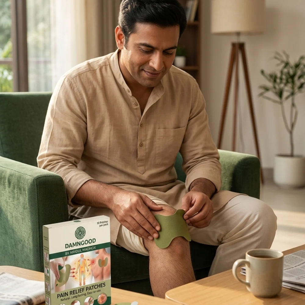 Herbal   Pain   Relief   Patch-   Pack   of   10   -   Fast   relief   ayurvedic   formula   for   swelling,   Inflammation,   stiffness   relief