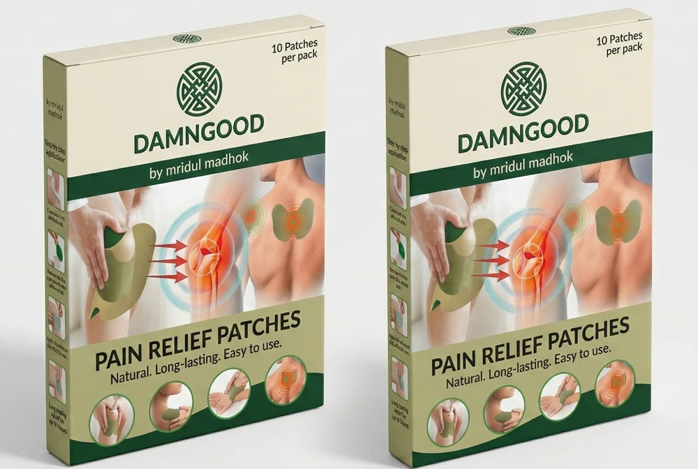 Herbal   Pain   Relief   Patch-   Pack   of   10   -   Fast   relief   ayurvedic   formula   for   swelling,   Inflammation,   stiffness   relief