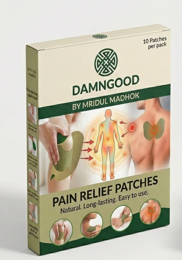 Herbal   Pain   Relief   Patch-   Pack   of   10   -   Fast   relief   ayurvedic   formula   for   swelling,   Inflammation,   stiffness   relief