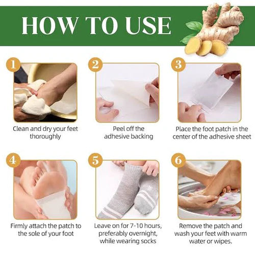 Detox   Foot   Patch-   10   Patches   -   Better   Sleep,   remove   body   toxins
