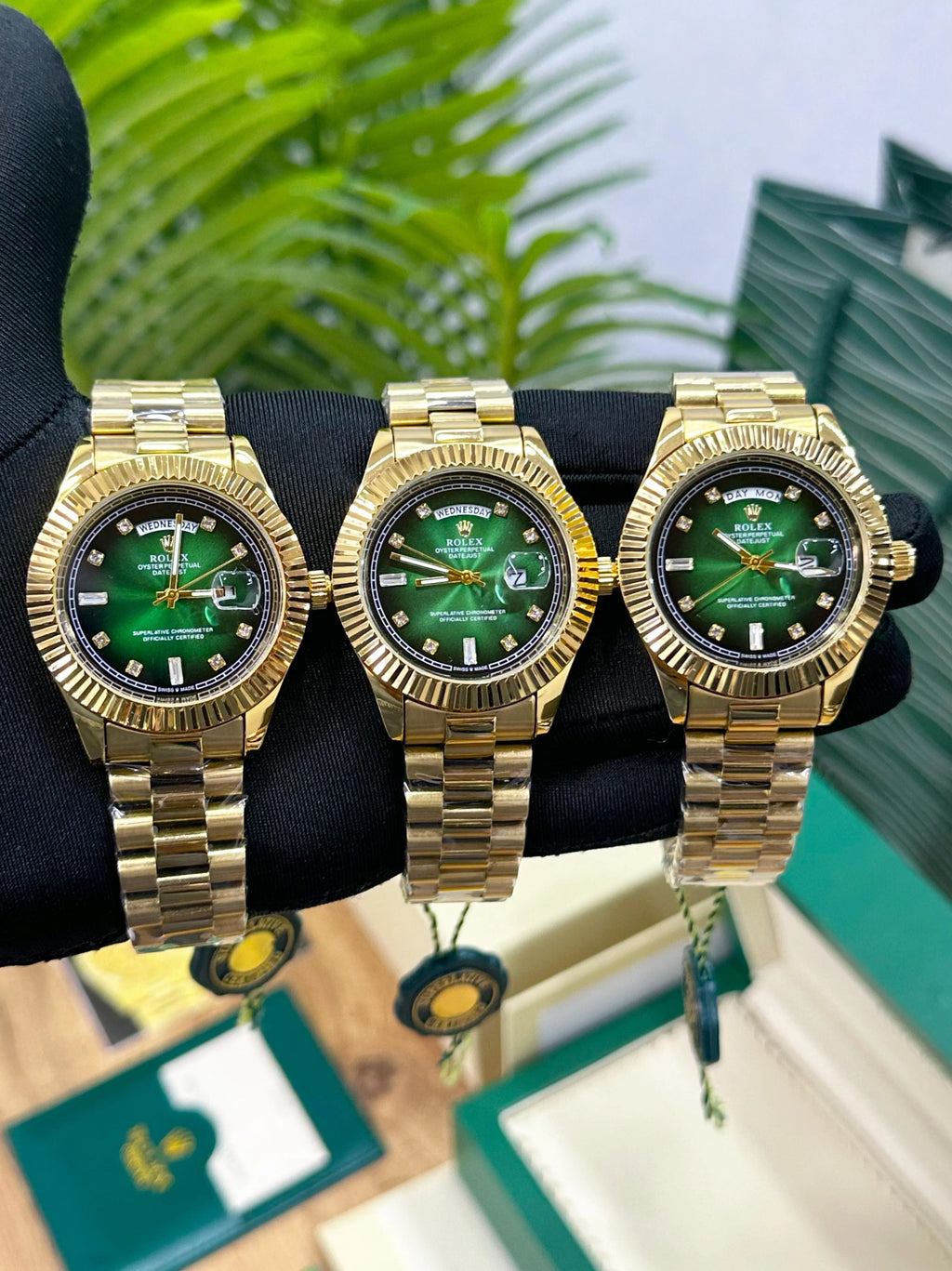 Role_xx day date gold green premium