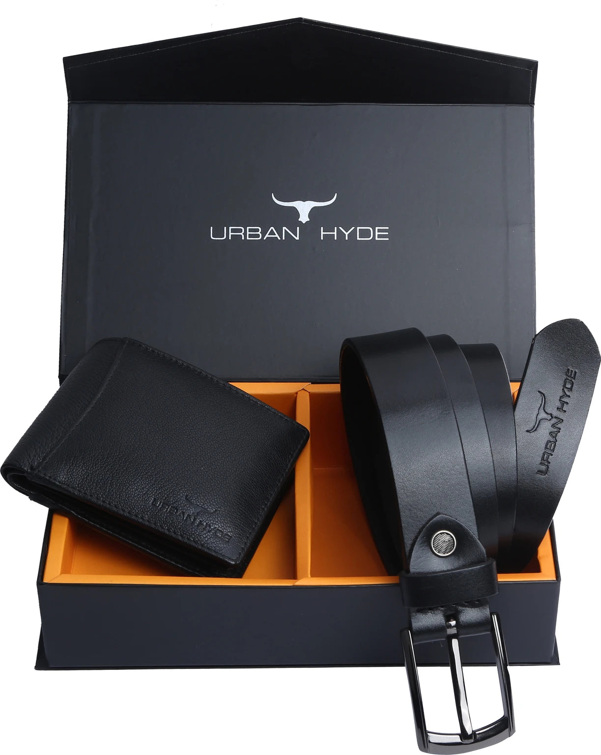 URBAN HYDE Wallet & Belt Combo (Black)